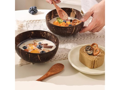 6 Кокосовая чаша Буклевая ягода Набор ремесел Скорлупы Тарелки С ароматом свечи