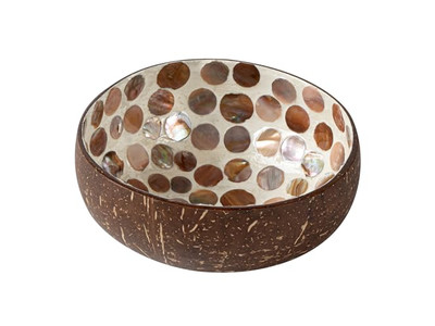 Салатная чаша Асаи Набор Ручная работа Удобные Кокосовые Мозаичные Половинки