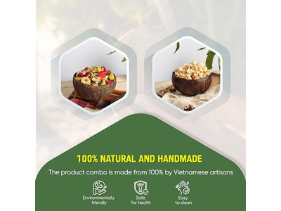 Бамбуковые миски 7 Для еды Миска для мороженого из кокоса 32 4 Огромная скорлупа Органическая