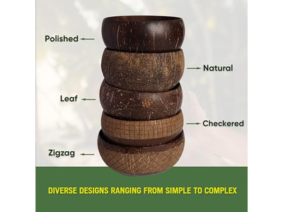 Бамбуковые миски 7 Для еды Миска для мороженого из кокоса 32 4 Огромная скорлупа Органическая