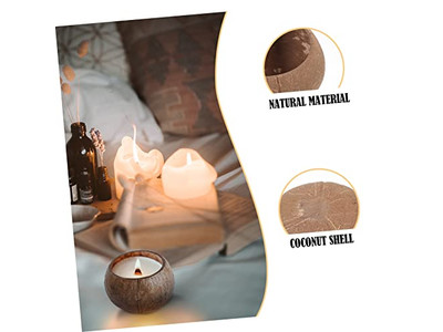 Оптовая упаковка кокосовых чаш для напитков из набора из 2 чаш