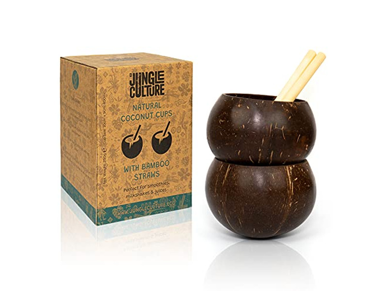 Кокосовая чаша для завтрака, дерево, 20 см, скорлупа с крышкой, органические скорлупы, закусочные чаши