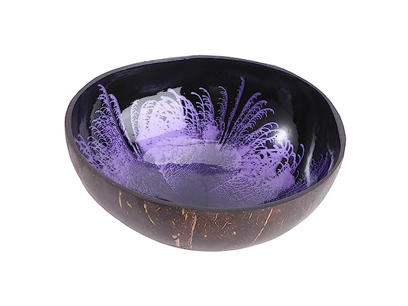 Кокосовая скорлупа Непереработанная Ключница Ручная сервировочная чаша Набор Большого размера Сырая