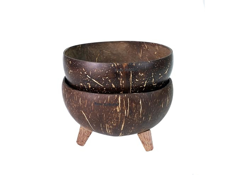 Лакированные кокосовые чаши Наборы чаш и ложек Многоцветные Лучшая цена Индивидуальные