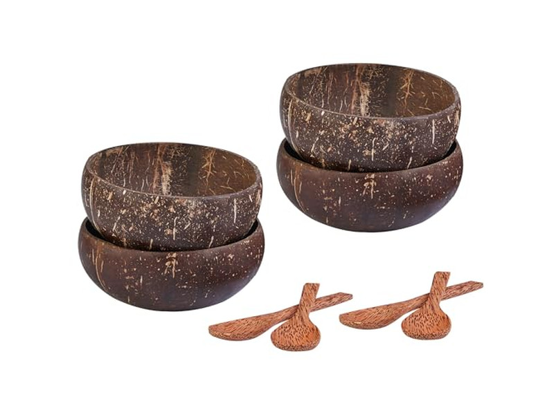 Многоцветная кокосовая чаша Персонализированные чаши Уникальная свеча Большой салат для еды