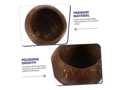 100% кокосовые миски, кокосовая скорлупа, грубая чаша, джамбо 12 см, закуска, половина скорлупы