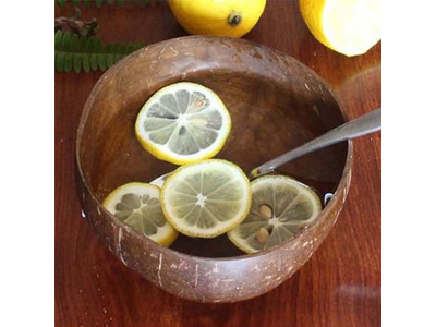 Миски для асаи Деревянная экологически чистая чаша Кокосовая скорлупа Питомцы Кокосы Злаки