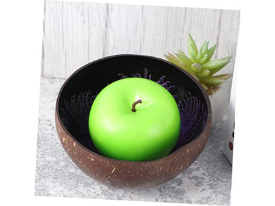 Кокосовая чаша с узором Скорлупа Салаты Индивидуальные чаши Хорошее качество Высокое