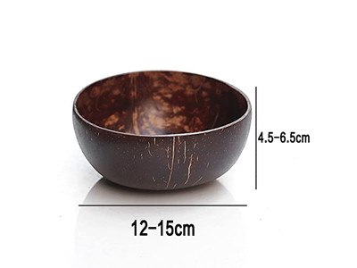 Кокосовая чаша с крышкой Деревянная ложка и чаша Асаи Чаши Ложки Большой салат 10 упаковка