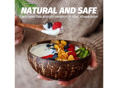 Чаша для теста Кокосовая скорлупа Логотип Ручная работа Деревянный Рустикальный Поднос