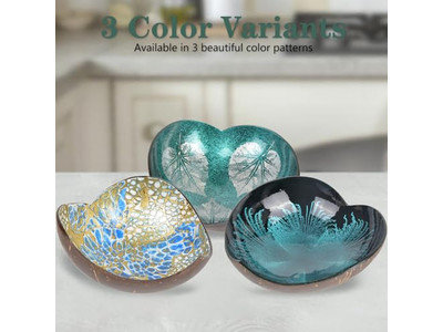 Набор деревянных мисок, большая кокосовая сырая крышка, горячие украшения, изделия ручной работы